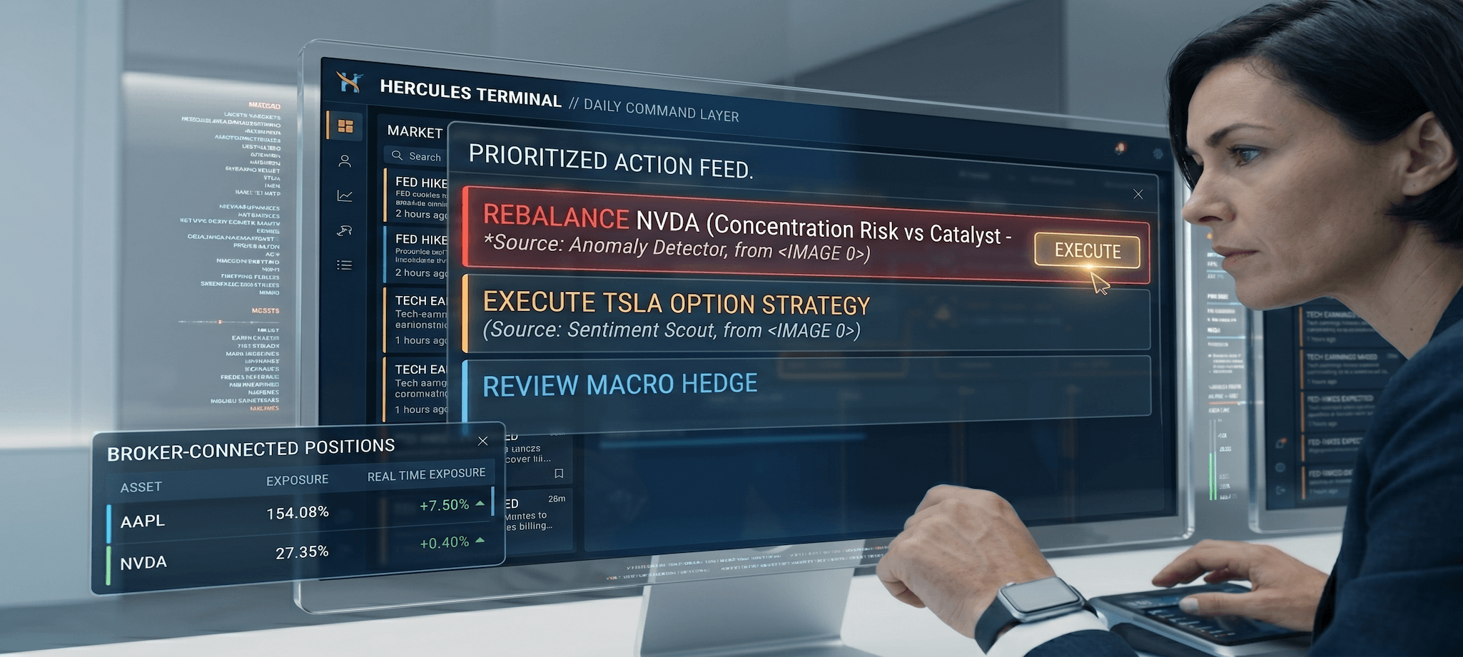 Hercules Terminal investment command interface